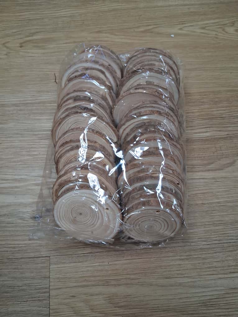 Wood Slices, 30 PCS Unfinished Round Wood