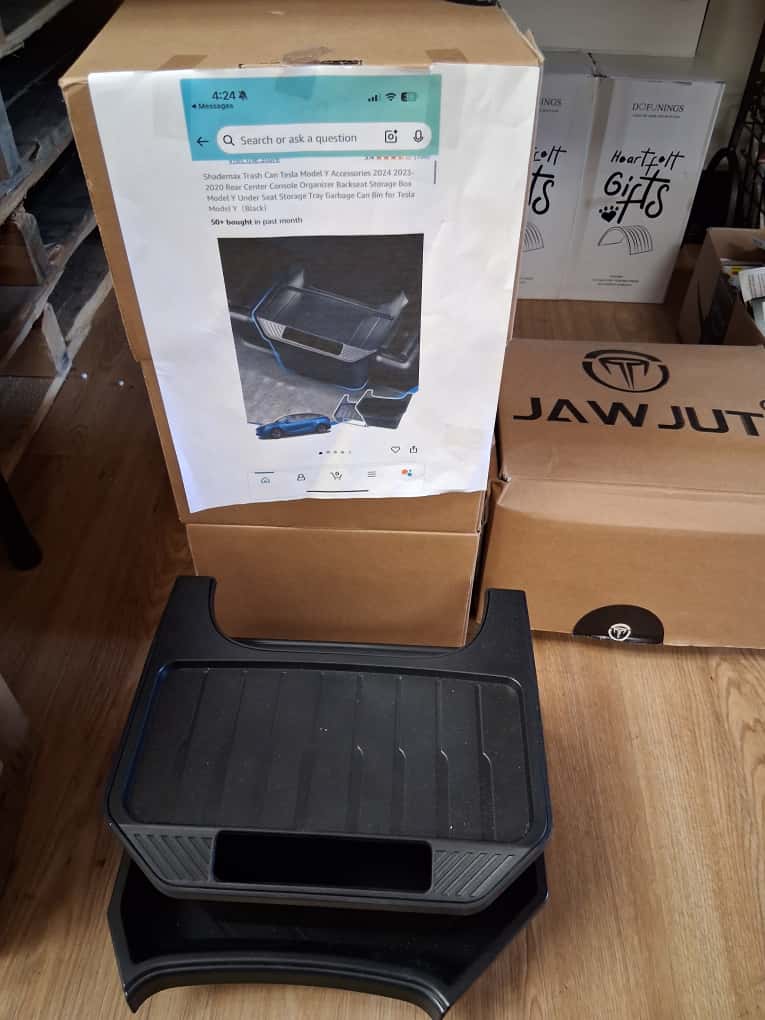 Tesla Model Y Center Console Trash Can/ Organizer Tray