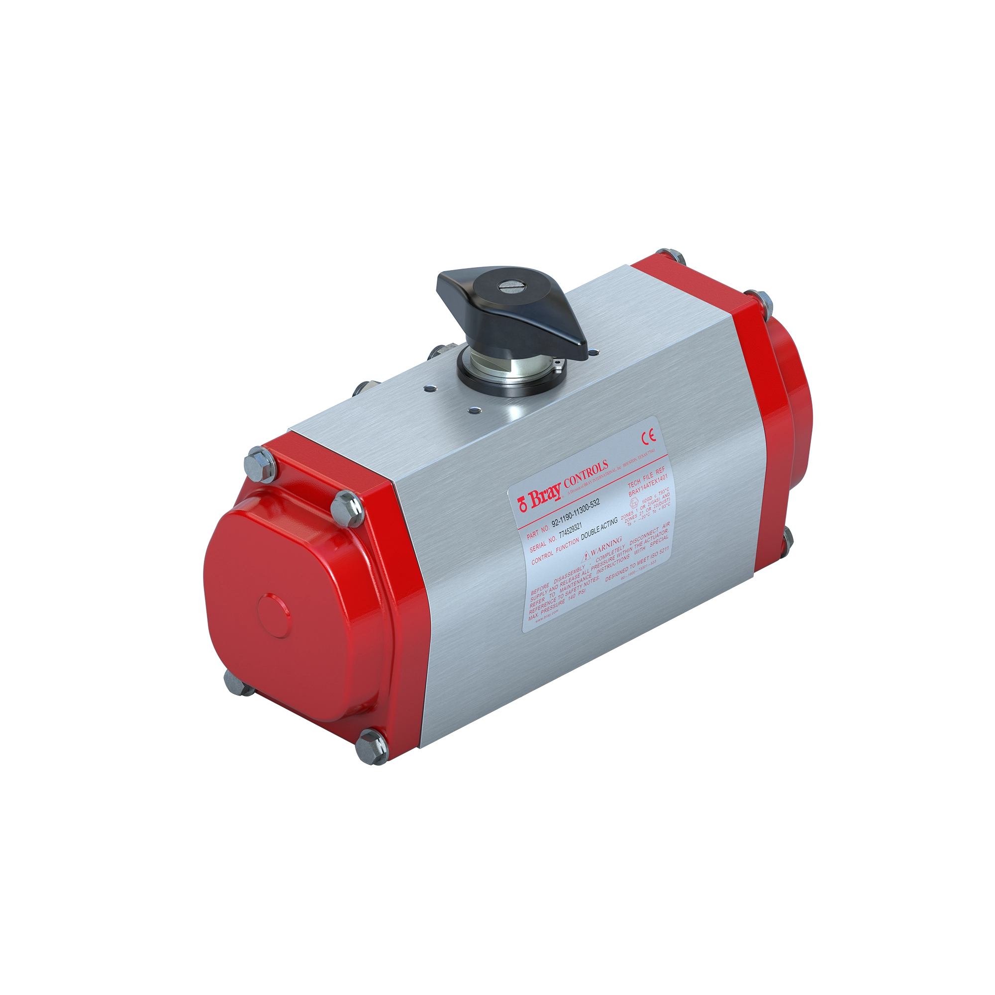 ACTUADOR NEUMÁTICO PIÑÓN CREMALLERA SERIE 92/93 BRAY