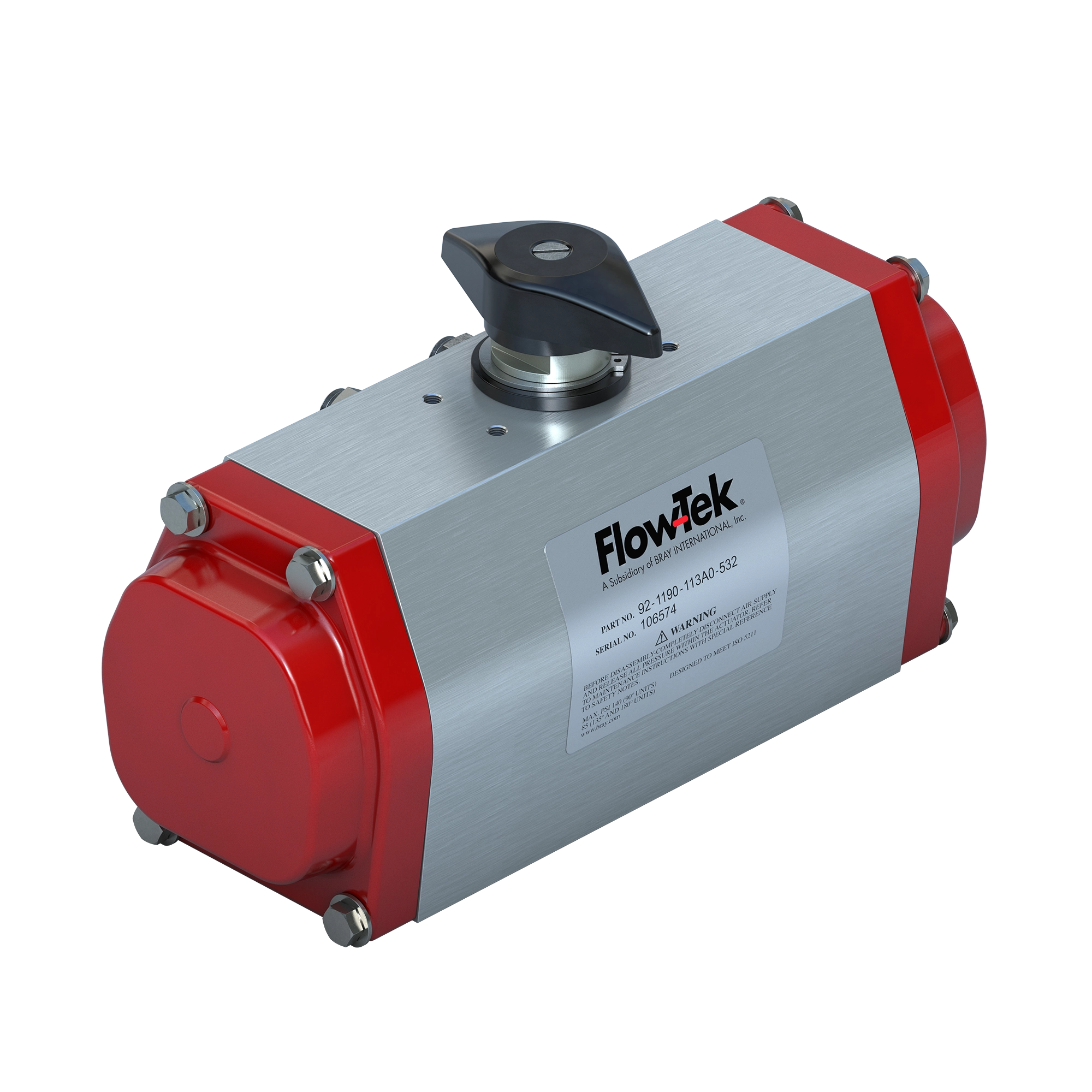 ACTUADOR NEUMÁTICO PIÑON CREMALLERA FLOW-TEK SERIE 92/93 BRAY