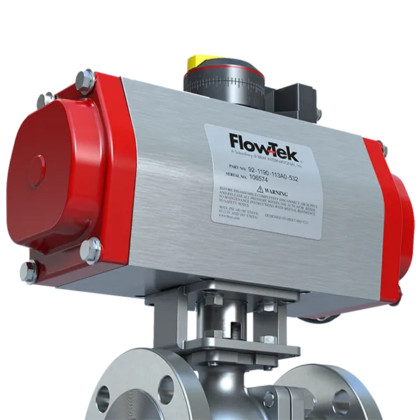 ACTUADOR NEUMÁTICO PIÑON CREMALLERA FLOW-TEK SERIE 92/93 BRAY