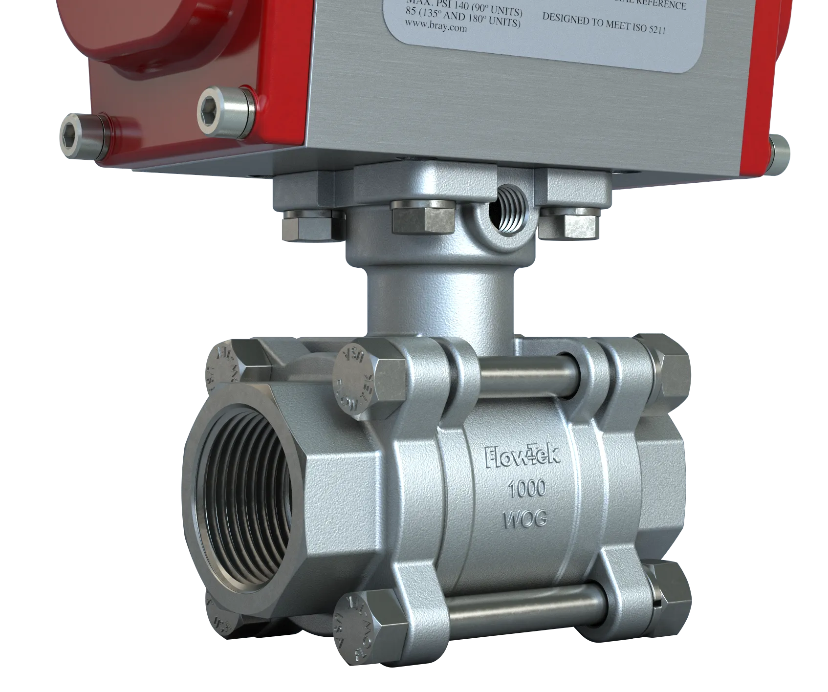 VÁLVULA ESFÉRICA DE 3 PIEZAS SERIE DM7000/DM8000 BRAY