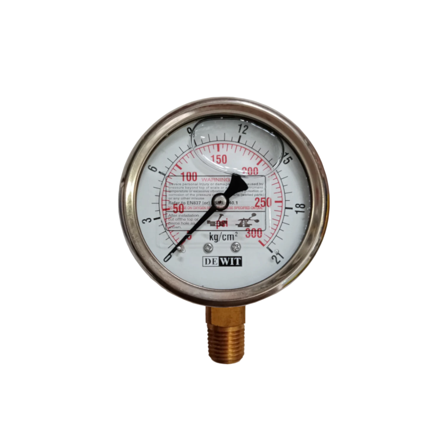 MANÓMETRO 4" INFERIOR SERIE 251V DEWIT