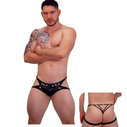 Ropa interior masculina de cuero