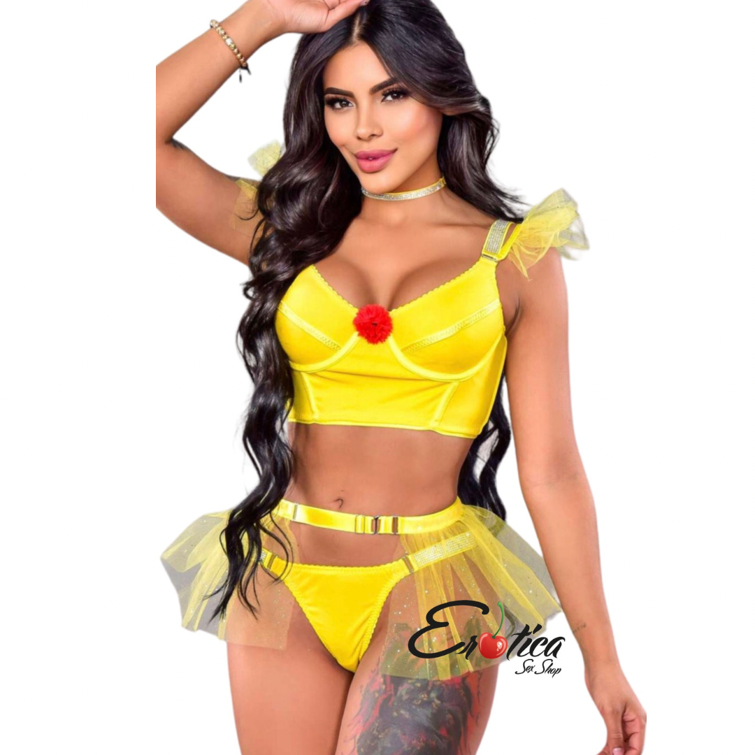 Conjunto de Lencería Amarillo