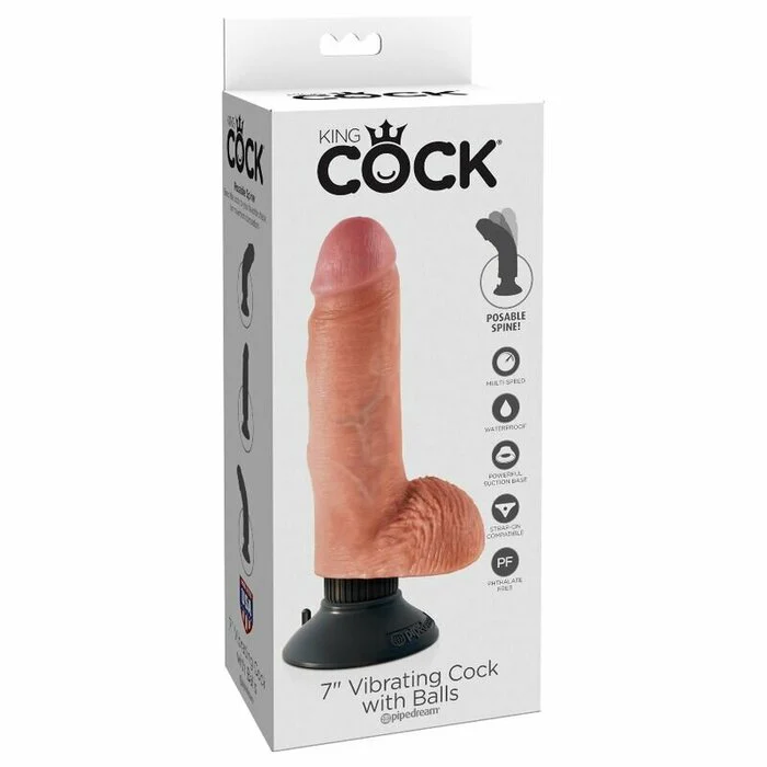 Vibrador KingCock 7"