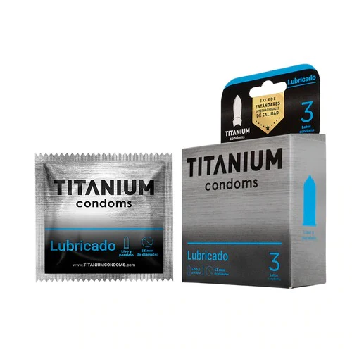 Condones Titanium Lubricados x 3