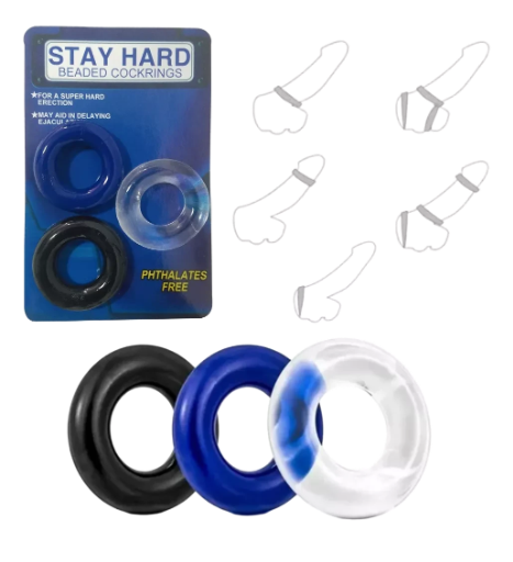 Anillos Stay Hard x3
