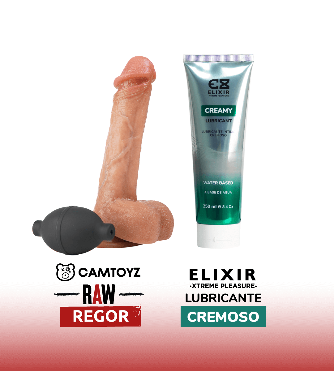 Dildo Eyaculador y Lubricante cremoso