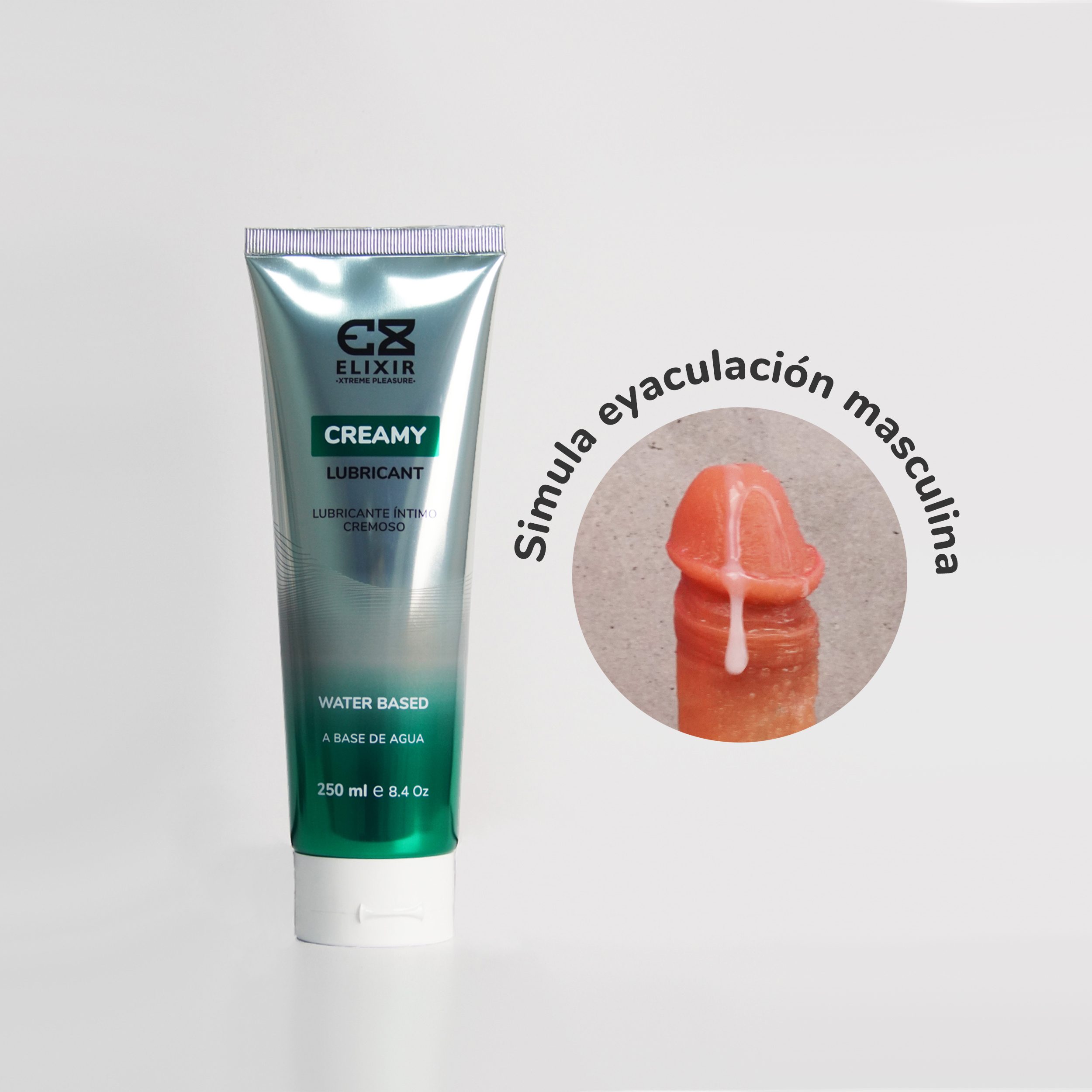 Dildo Eyaculador y Lubricante cremoso