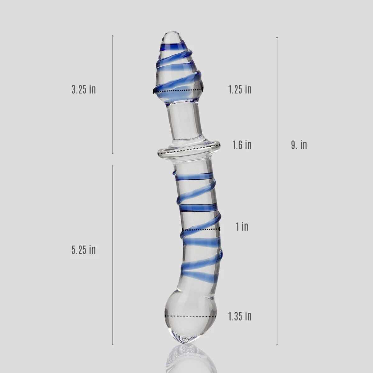 Dildo de Vidrio Billy 22.5 cm