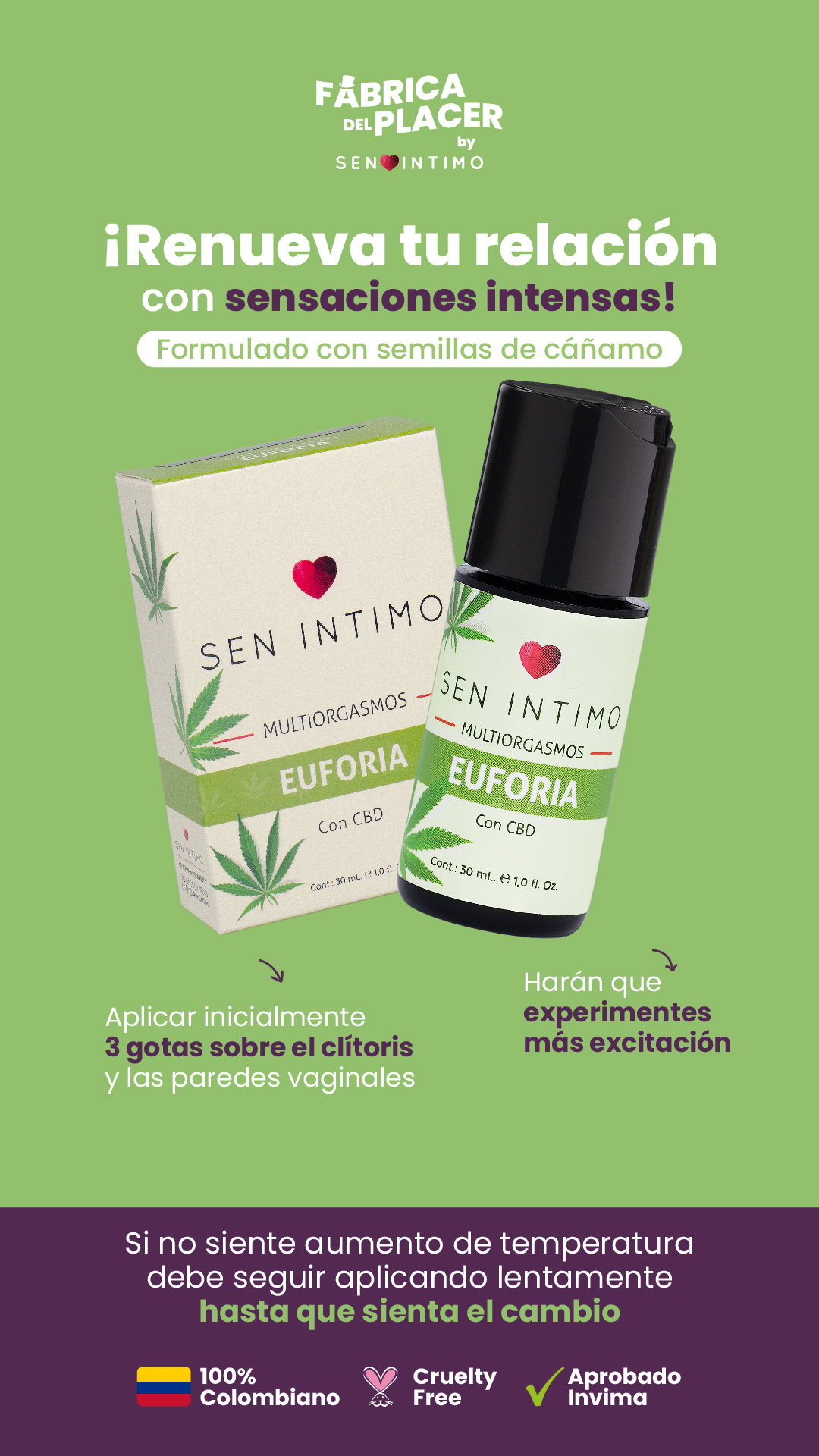 Multiorgasmos Euforia con CBD x 30 ml