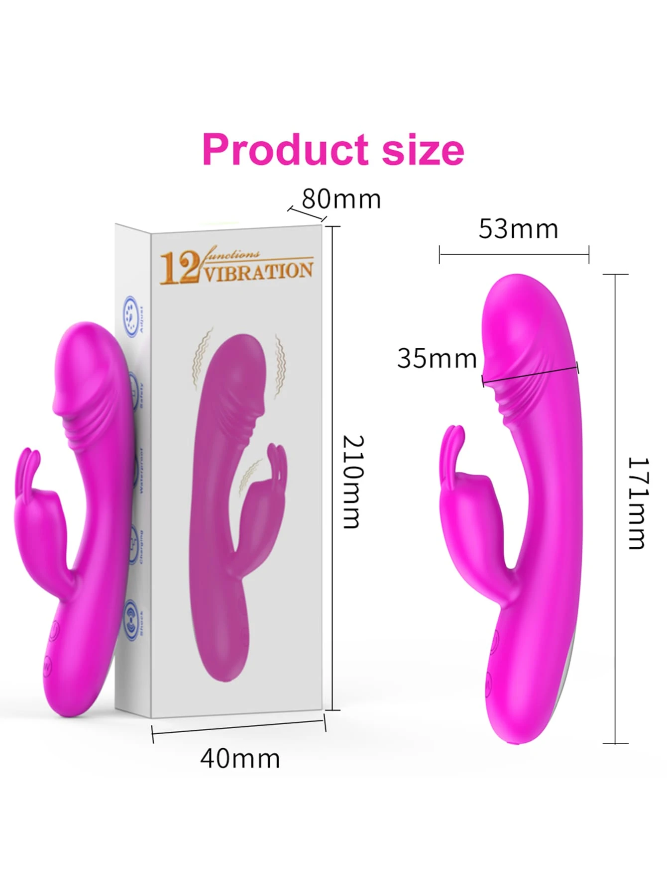 Vibrador Doble Estimulación Tyler Recargable