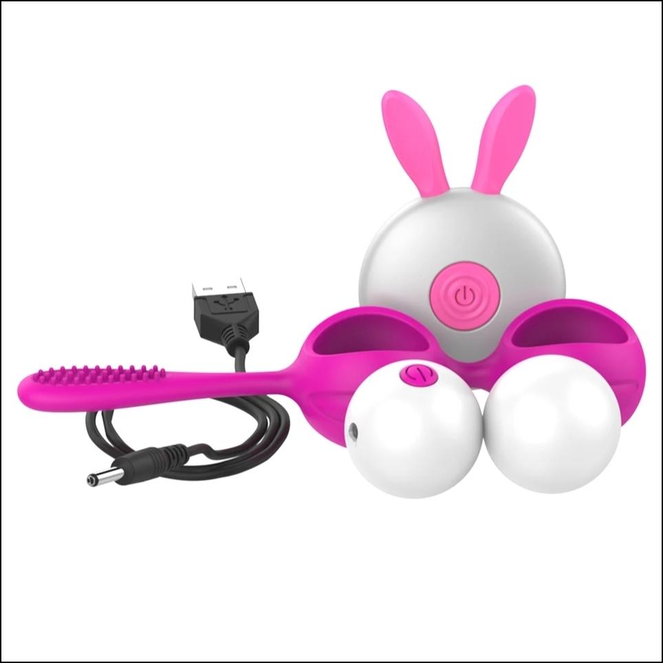 Set de masajeador y bolas de Kegel
