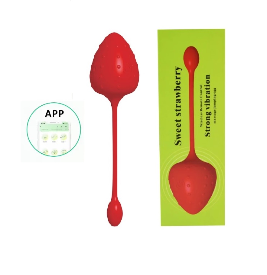 HUEVO VIBRADOR CON APP – FRESA – INTERNACIONAL