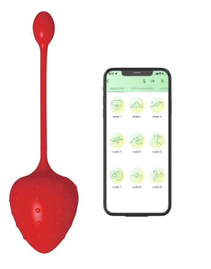 HUEVO VIBRADOR CON APP – FRESA – INTERNACIONAL