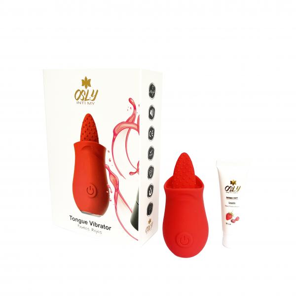KIT LENGUA HOT + LUBRICANTE FRUTOS ROJOS