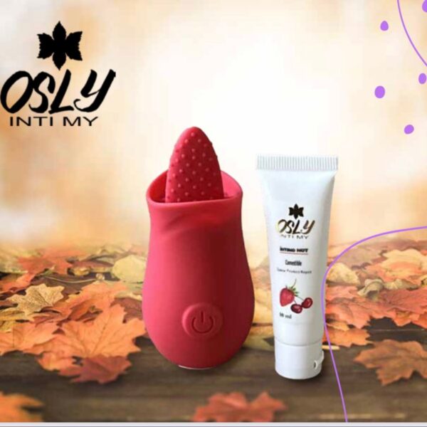 KIT LENGUA HOT + LUBRICANTE FRUTOS ROJOS