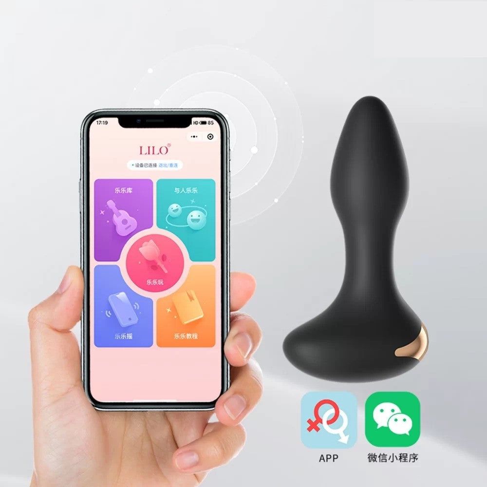  PLUG ANAL CON VIBRACION CONTROLADO POR APP