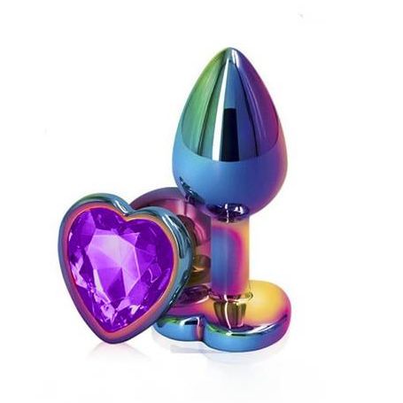 PLUG ANAL JOYA CORAZON TORNASOL TALLA M