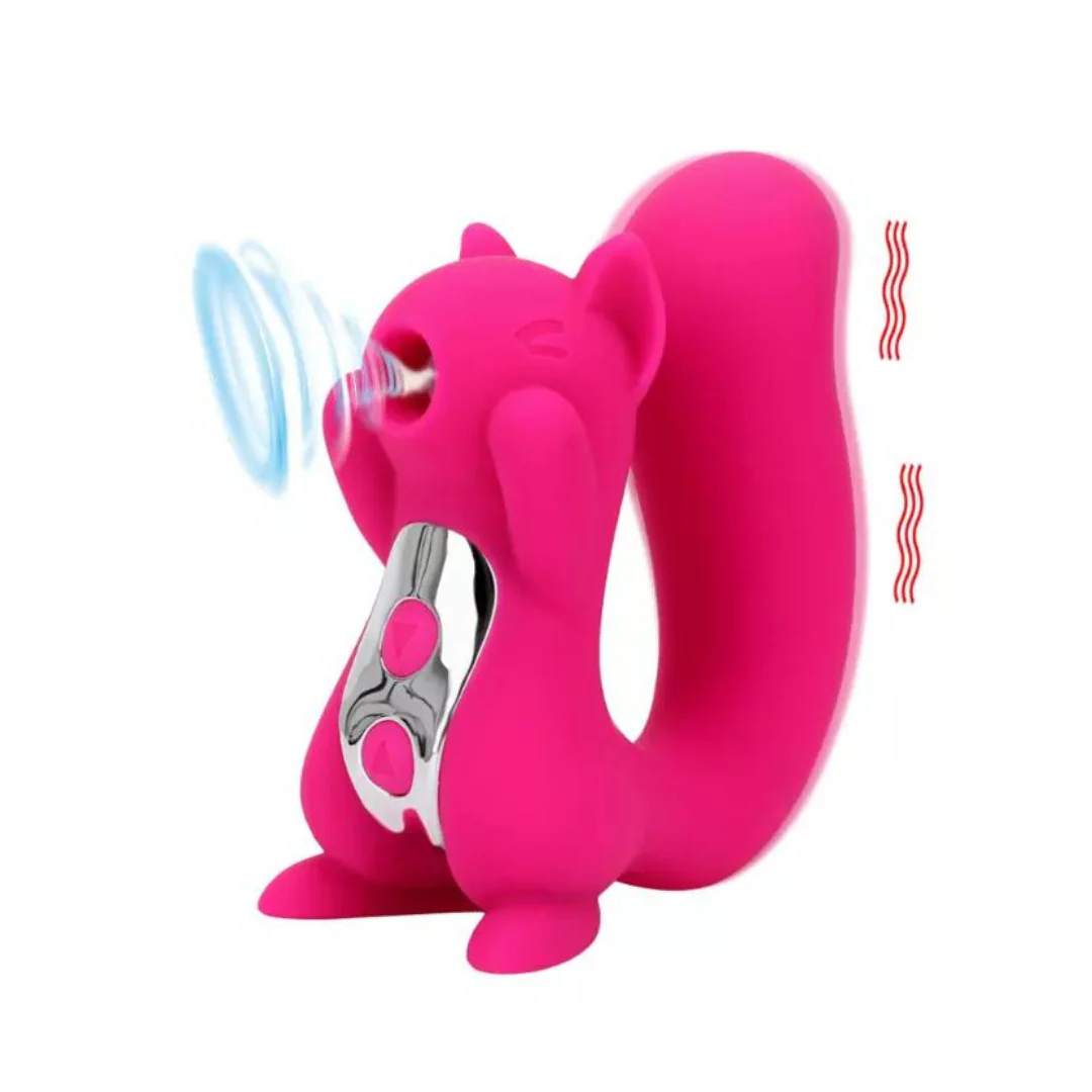 Succionador/Vibrador Ardilla 2 en 1 Recargable MELO