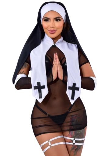 Disfraz de monja sexy