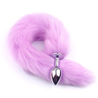 PLUG ANAL CON COLA LILA