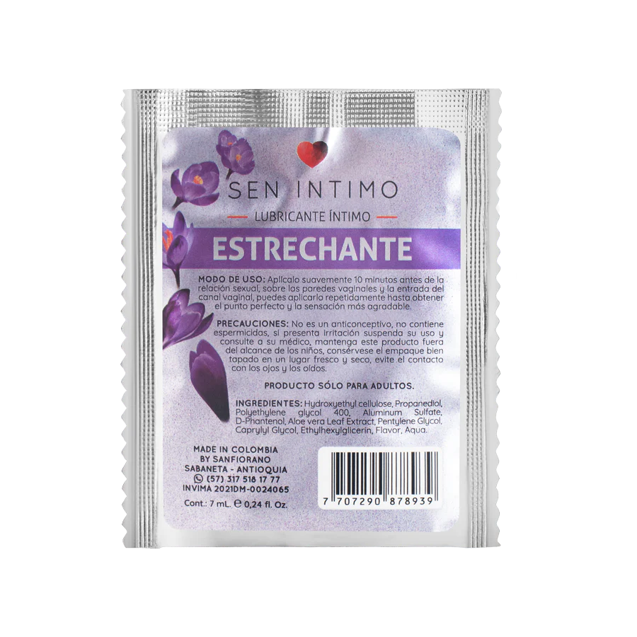 Lubricante Íntimo Estrechante sachet