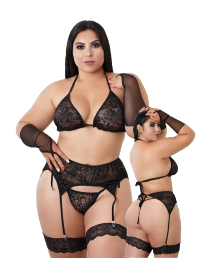 Lencería de Encaje Sexy curvy 
