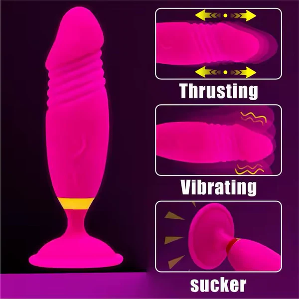 Plug anal con ventosa y empuje