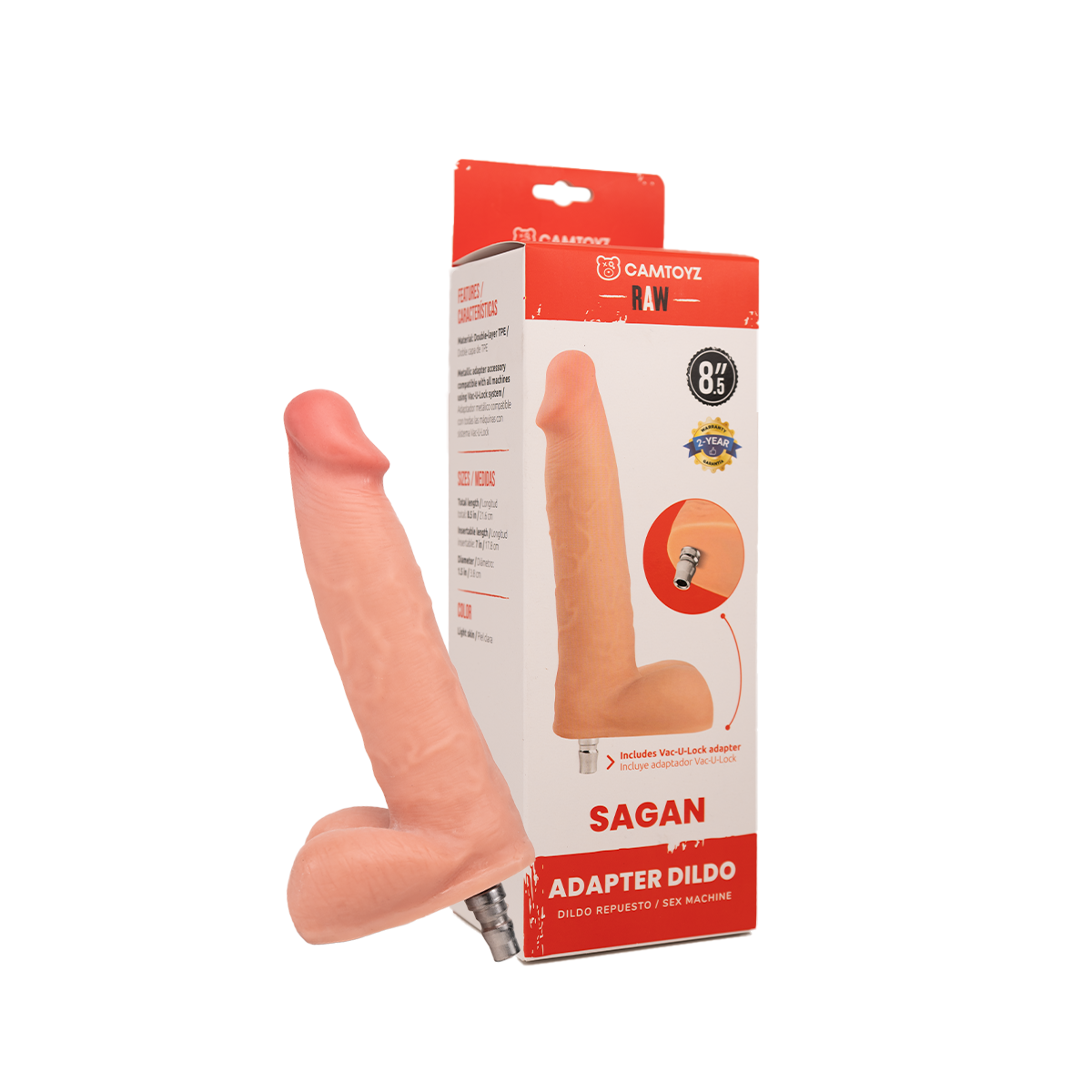 Sagan M Dildo Ultrarealista repuesto Camtoyz Sex Machine Lovense