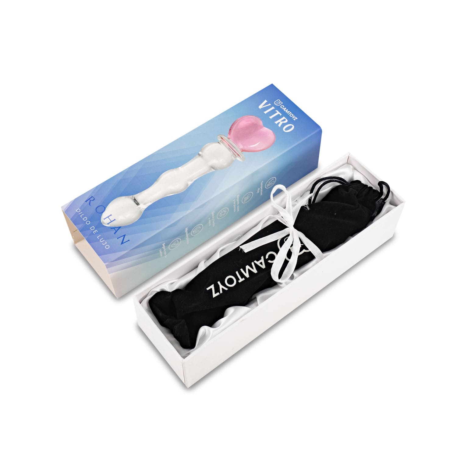 Camtoyz Dildo de Vidrio Rohan 20 cm