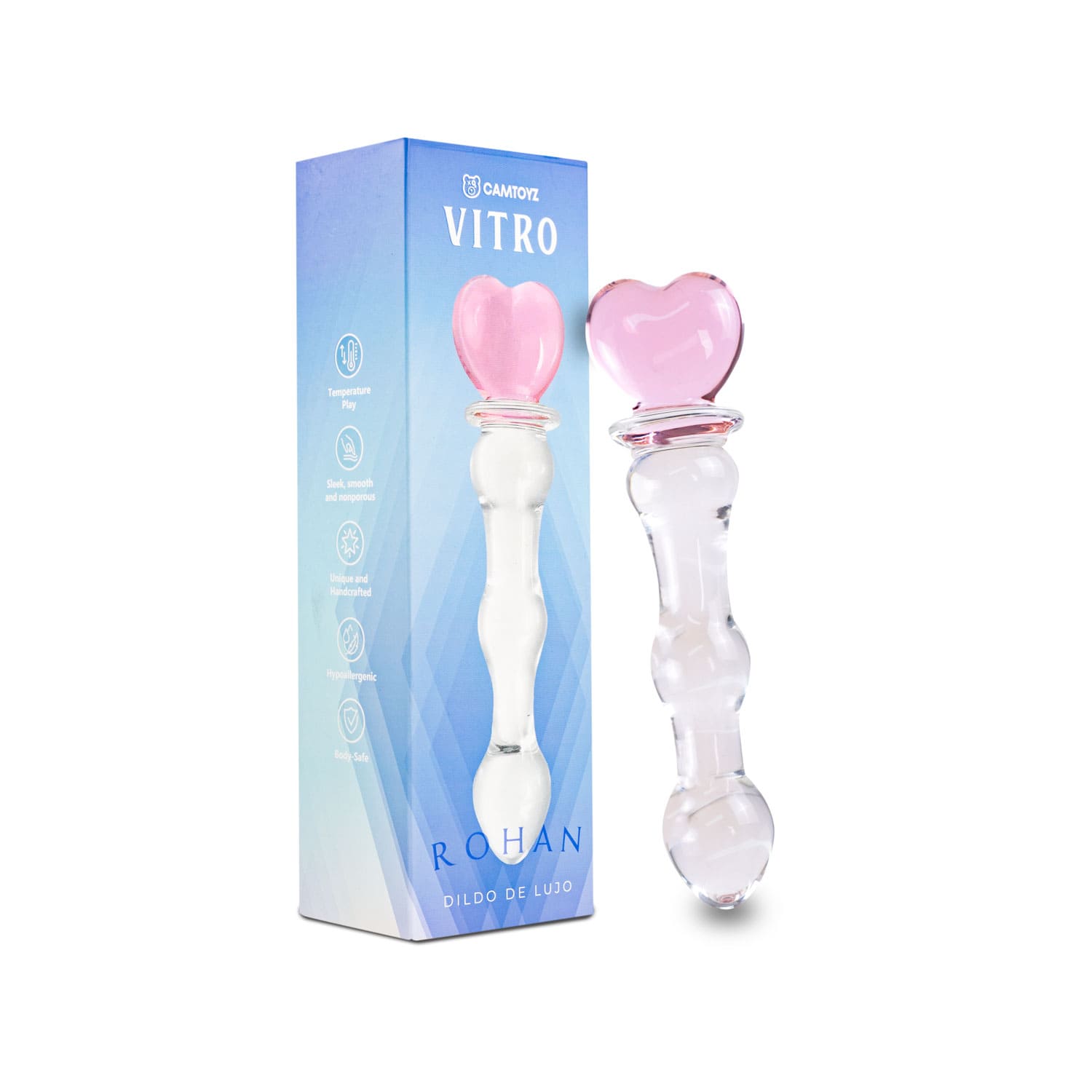Camtoyz Dildo de Vidrio Rohan 20 cm