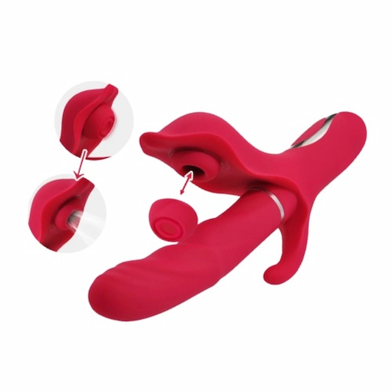 Vibrador de triple estimulación
