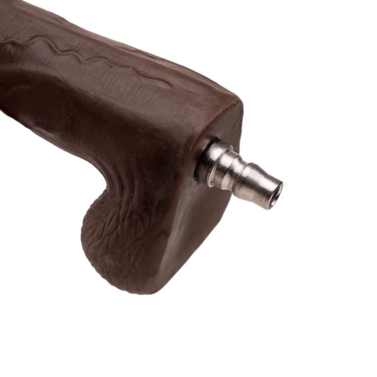 Zander Dildo Ultrarealista con Adaptador Camtoyz Sex Machine Lovense de chocolate