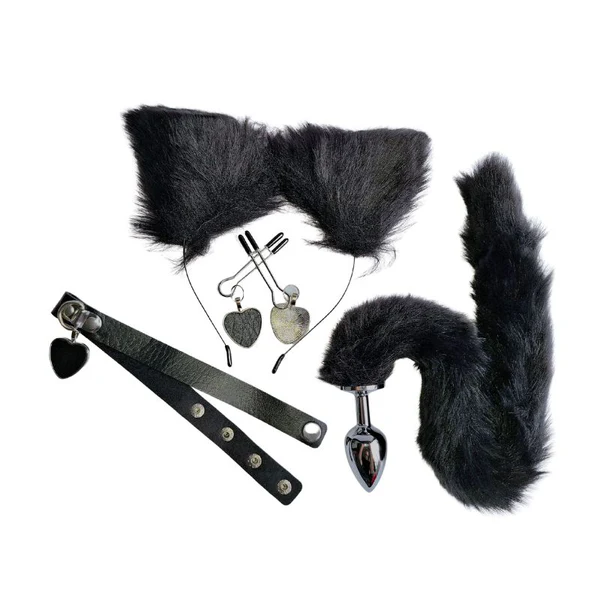 KIT ZORRA ERÓTICO NEGRO.