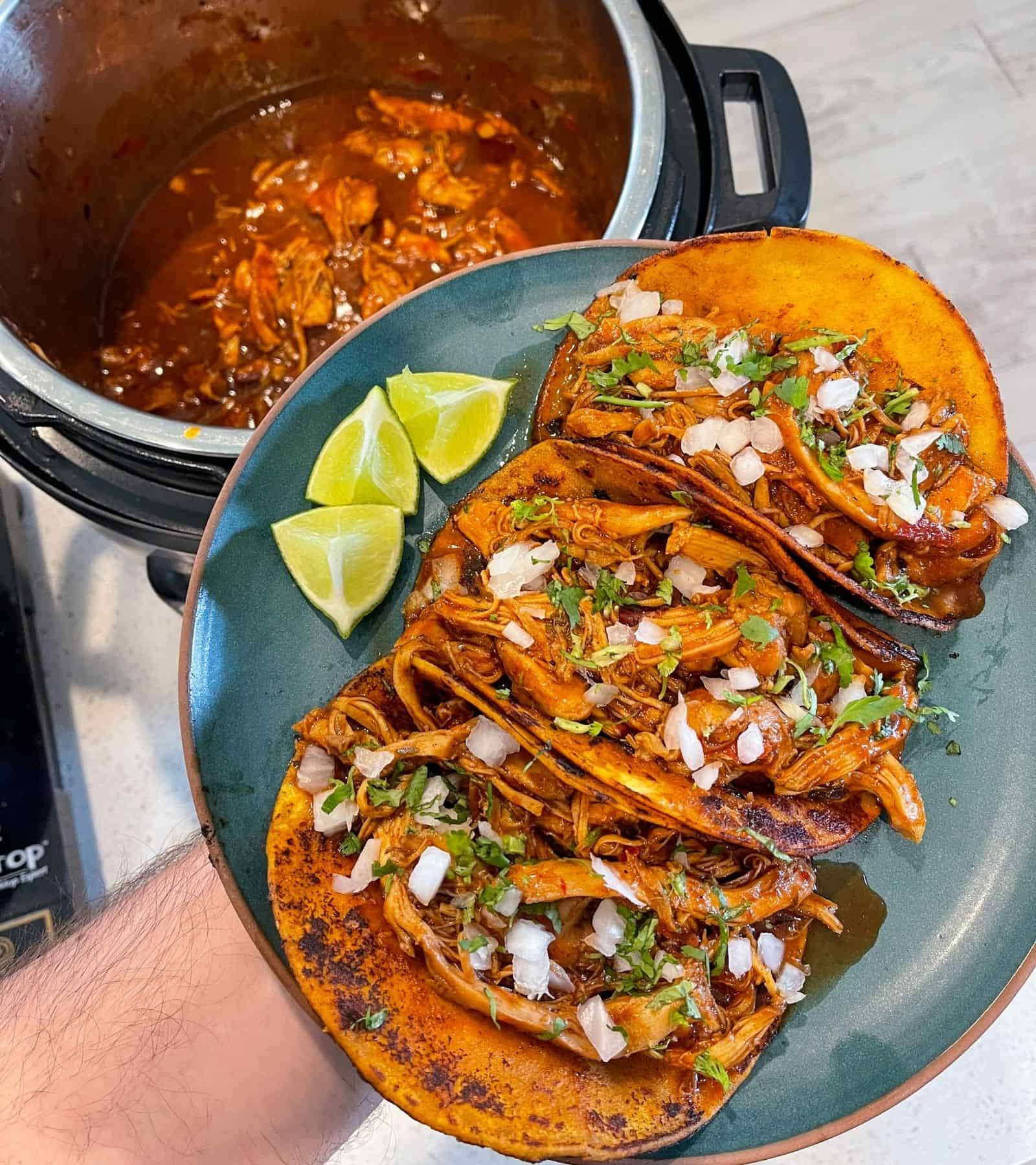 Taco Birria Pollo - Chicken Birria Taco