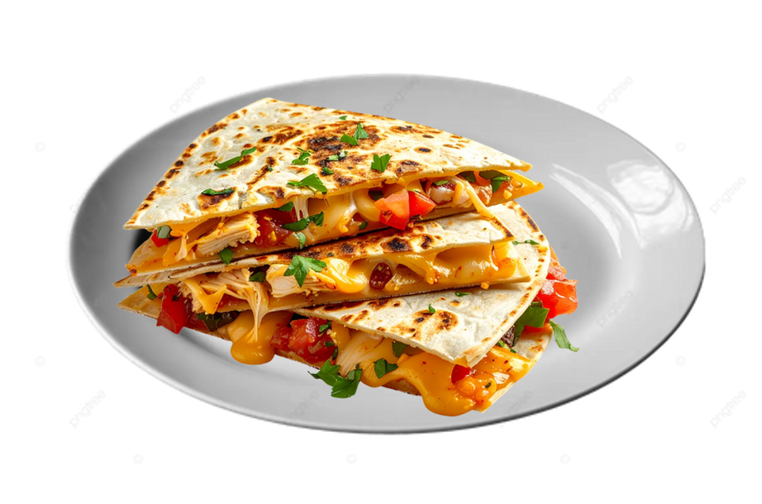 Cheese Quesadillas w/ Fries / Quesadillas de queso con papas fritas