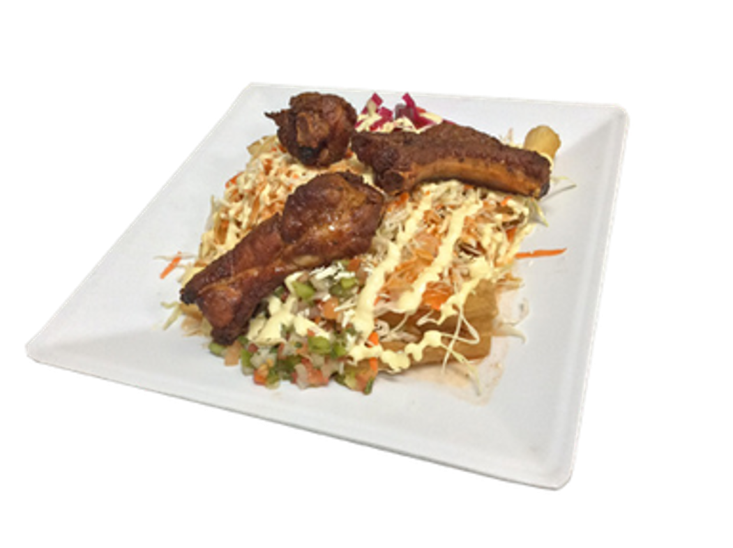 Yuca with Chicharrón