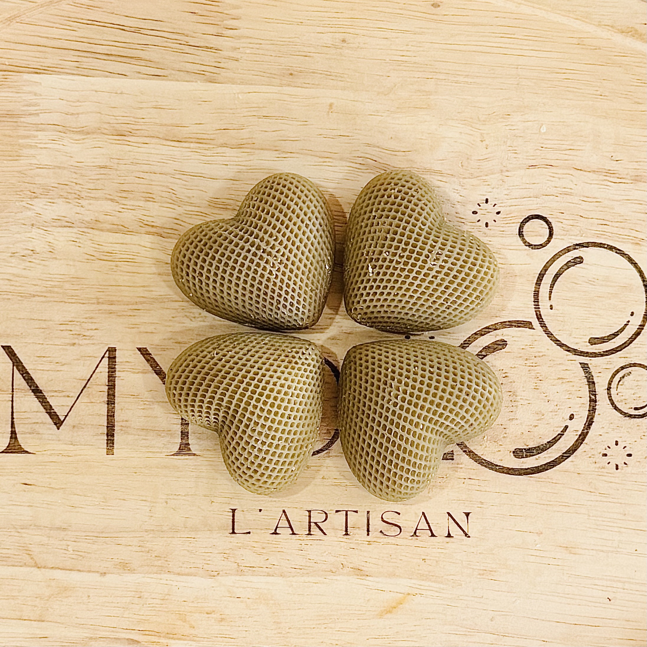 Coffret de savons en forme de cœur