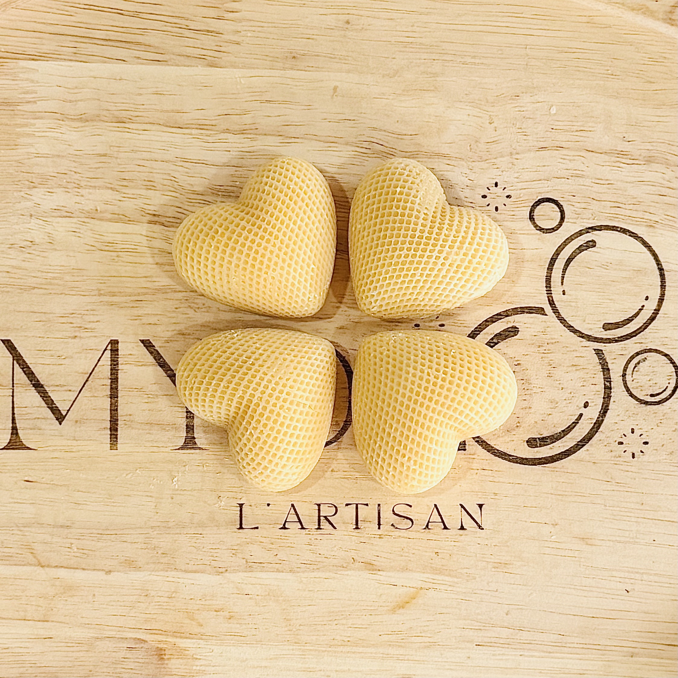 Coffret de savons en forme de cœur