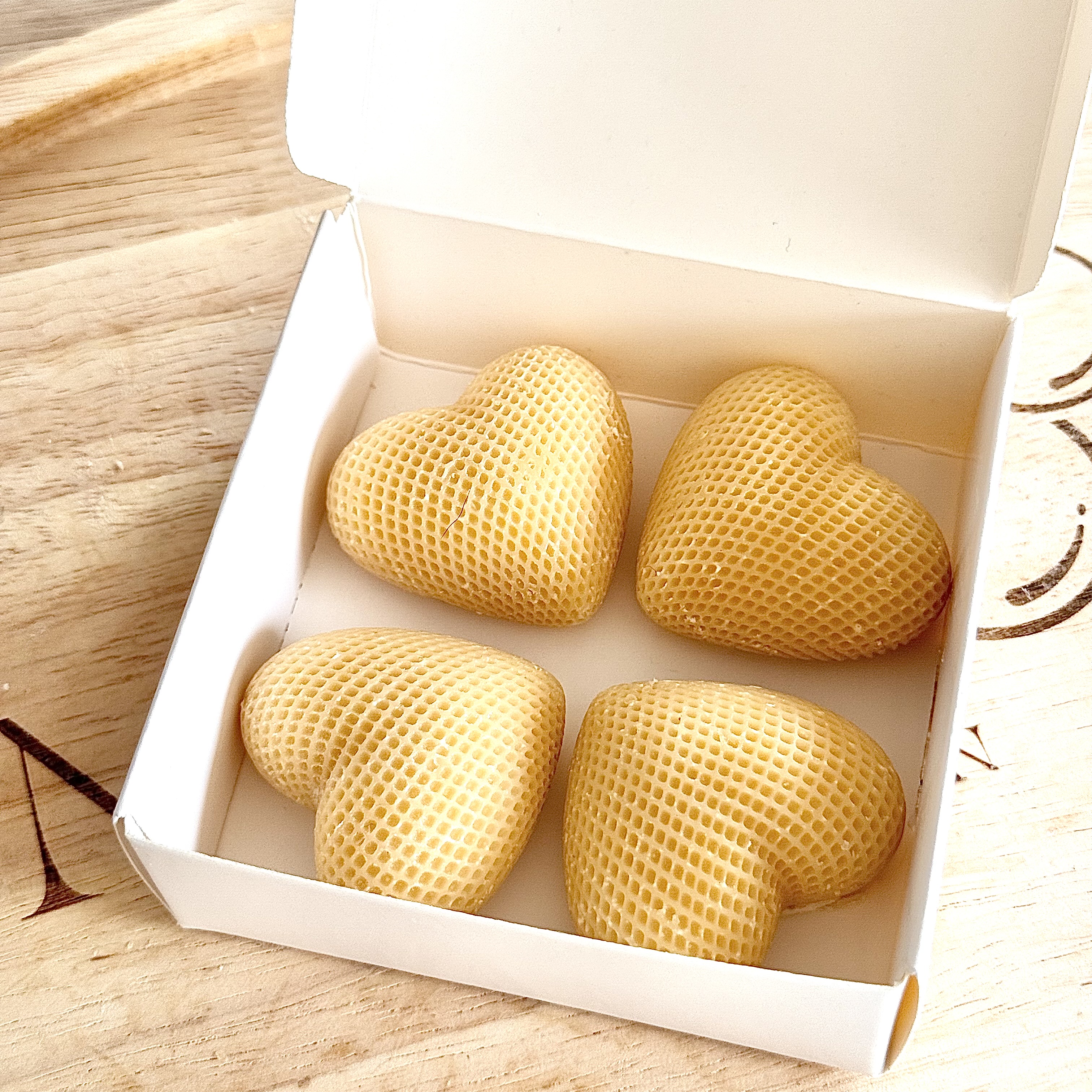 Coffret de savons en forme de cœur