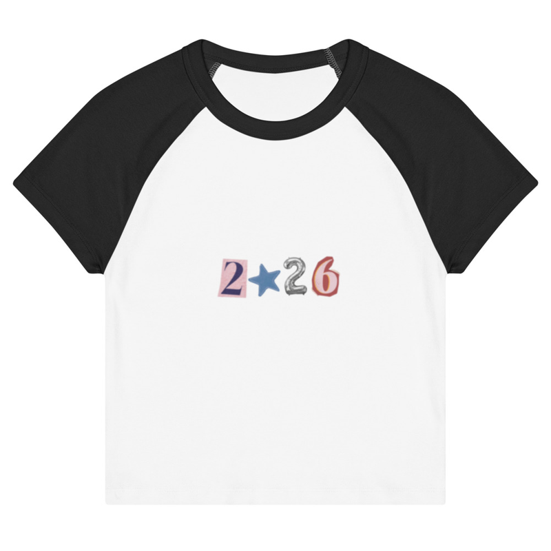 Women’s raglan baby tee "2026"