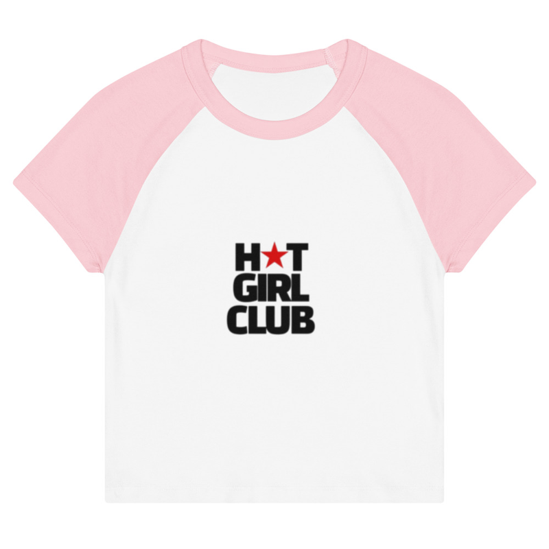 Women’s baby tee "hot girl club"