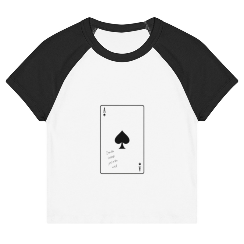 Women’s baby tee "Ace Card"