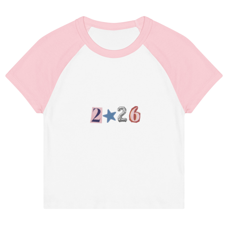 Women’s raglan baby tee "2026"