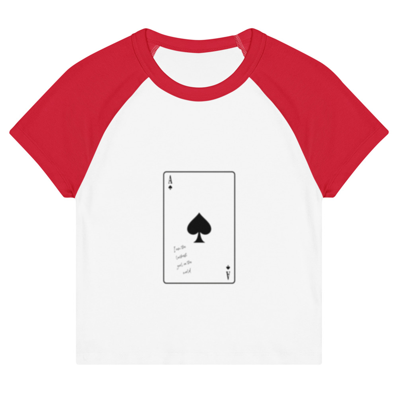 Women’s baby tee "Ace Card"