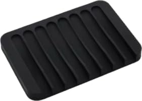 Charcoal Exfoliating Soap Sponge 2-Pack (T.Taio Esponjabon) + Soap Tray: Deep Cleansing