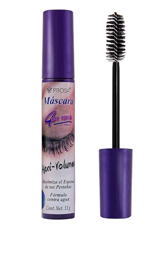 Máscara de Pestañas Prosa 4-1 Maxi-Volumen Púrpura: ¡Volumen Extremo y Duradero! - Purple