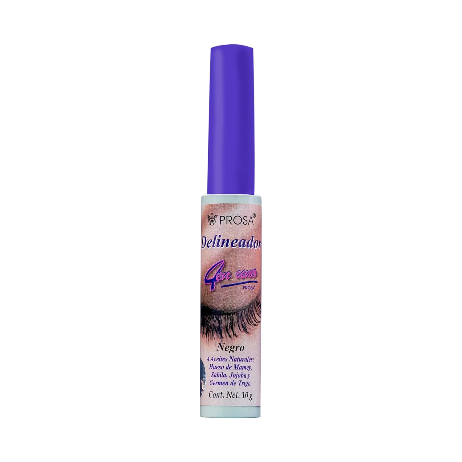 Prosa Professional Makeup Liquid Eyeliner 4 en 1 – Ultra-Pigmentado, Color Negro Intenso 0.35 oz